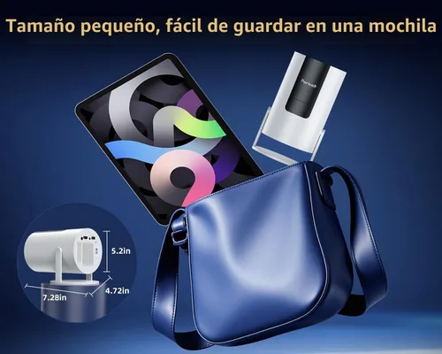 Vista 8 de [320ANSI/Google Store/Control de voz] Proyector inteligente con WiFi y Blanco