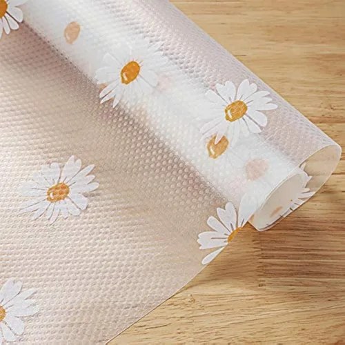 Vista 13 de Forro de Estante de Cereza para Gabinetes de Cocina - Forro de Cajón No Adhesivo, Forros Antideslizantes Lavables para Refrigerador para Estantes