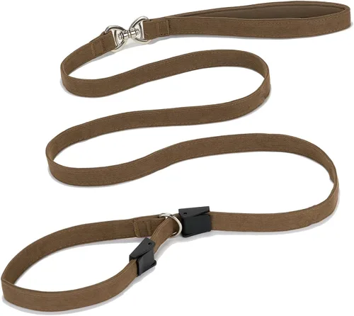 Vista 14 de Correa de perro de algodón suave, correas de pana resistente de 5 pies con gancho de metal dorado para perros pequeños, medianos y grandes, S