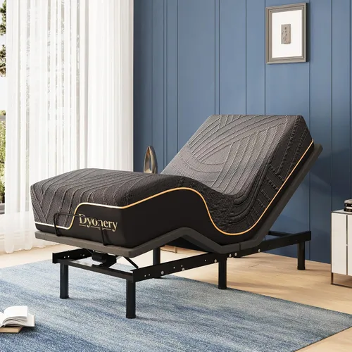 Vista 20 de Dyonery Base de cama ajustable individual XL + colchón de espuma