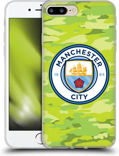 Vista 256 de Head Case Designs Funda de gel con licencia oficial del Manchester City Man City FC Blue Moon Badge Camou [protección de grado militar] compatible