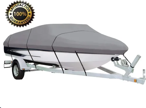 Vista 3 de SBU Grey Boat Cover Compatible for Monterey 210 MONTURA BR 1997, Trailering Storage Mooring