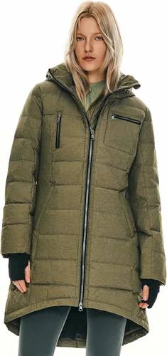 Vista 29 de Orolay - Chaqueta de plumón para mujer, abrigo de longitud media