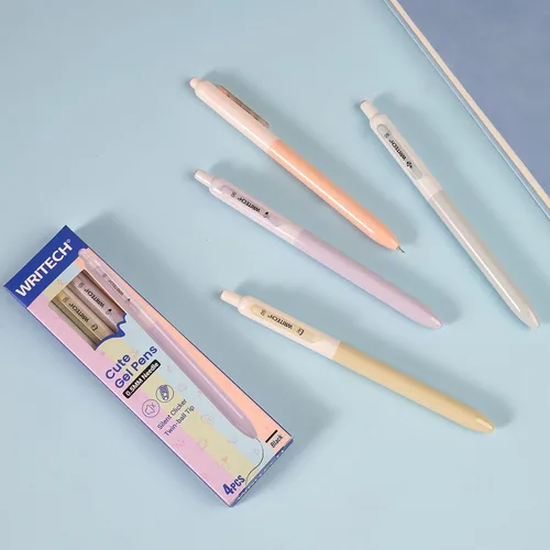 Vista 7 de WRITECH Bolígrafos de Gel de Punta Fina: 0.5mm Retráctil de Punta Fina Conjunto de Bolígrafos de Escritura Suave Sin Manchas Tinta Negra Clic