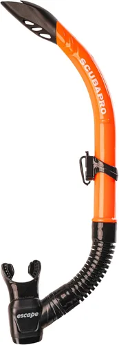 Vista 8 de SCUBAPRO Escape semi-seco Snorkel, con válvula de purga y diseño de tapa de barril de protección contra salpicaduras Blanco