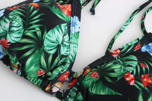 Vista 4 de SSLR para mujer traje de baño de dos piezas conjuntos de Bikini de Bohemia