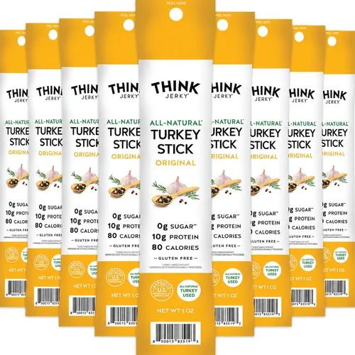 Vista 10 de Think Jerky x Pat's King of Steaks - Palitos oficiales de carne de res con sabor a cheesesteak, edición limitada, bocadillos de carne de res