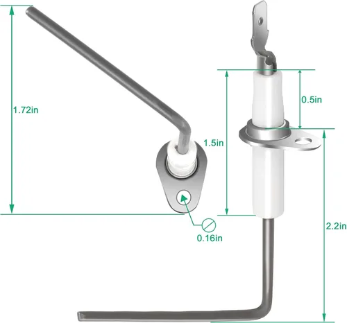 Vista 6 de SEN1114 SEN01114 Sensor de llama del horno compatible con horno Trane American Standard nikrothal 80 Sen0491 Sen00491 LUXRILIX