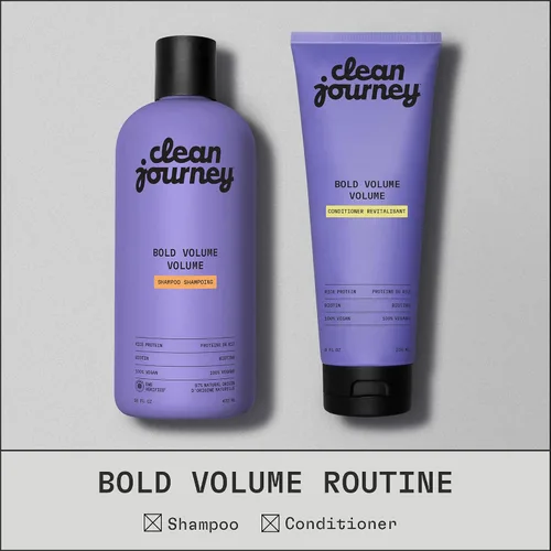 Vista 6 de cleanjourney Champú voluminizador para cabello fino, fino y plano, proteína de arroz y biotina, cuidado del cabello de volumen ligero, verificado