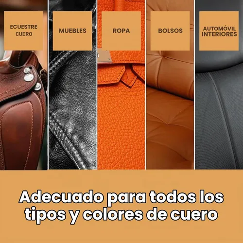 Vista 6 de Furniture Clinic - Bálsamo de cuero para recolorar, 16 colores, kit de reparación de cuero para muebles, sofás, asientos de automóvil y más, tinte