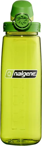Vista 12 de Nalgene Sustain Tritan Botella de Agua On The Fly Sin BPA Fabricada con Material Derivado del 50% de Residuos Plásticos, 24 OZ, Azul con Aqua