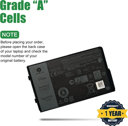 Vista 4 de J7HTX 451-BCDH - Batería de repuesto para laptop Dell Latitude 7202 7212 7220 Rugged Extreme Tablet T03H T03H002 T03H T03H003 Series 02JT7D 2JT7D