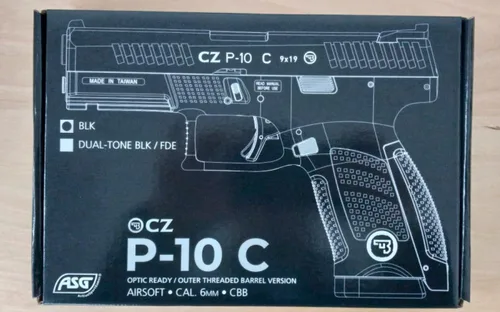 Vista 2 de ASG CZ P-10 C 0.236 in Airsoft CO2 Pistola de soplado