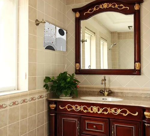 Vista 2 de IWXYI Toallas de cocina bohemias de 16 x 24 pulgadas, color negro, con tejido de gofre, para baño, secado y lavado de platos (juego de 2), 141