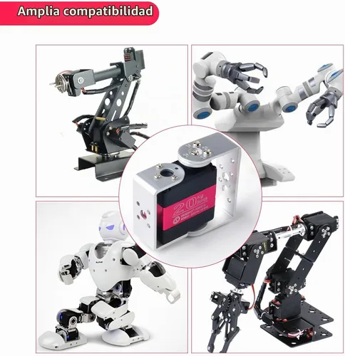 Vista 4 de RDS3218 - Servo digital de doble eje U de 44.1 lbs, servo digital a control remoto, brazo robot, servo de engranaje de metal completo de alto par