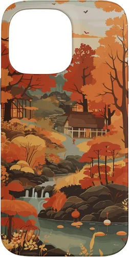 Vista 21 de Tema de otoño y coloridas hojas y árboles de otoño, colores de otoño para iPhone 16