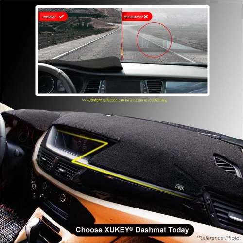 Vista 6 de XUKEY Alfombra de Cubierta para Tablero de Mandos para Land Rover LR3 LR4 Range Rover Sport 2006-2009 Accesorios para Coche Protector contra Rayos