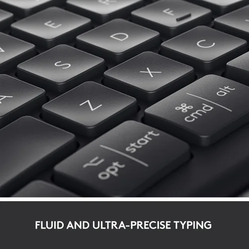 Vista 8 de Logitech Ergo K860 - Teclado ergonómico inalámbrico con reposamuñecas, diseño de teclado dividido para Windows/Mac, Bluetooth o conectividad USB