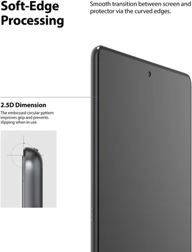 Vista 5 de Ringke Protector de pantalla de vidrio templado compatible con iPad de 9ª generación (2021), iPad de 8ª generación (2020), iPad de 7ª