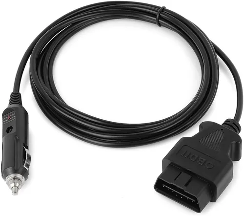 Vista 5 de OBD II - Cable de alimentación de emergencia para vehículo ECU, cable de diagnóstico para automóvil, ahorro de memoria (9.8 ft) con clip