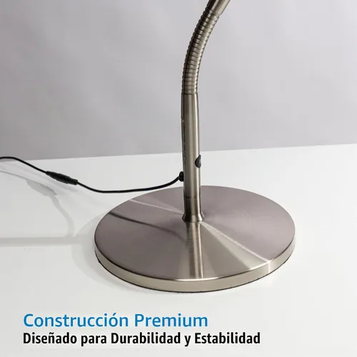 Vista 4 de Base de lámpara de escritorio para modelos Slimline – Soporte independiente antideslizante – Compatible con D35108, D35107, D35106 – Acabado