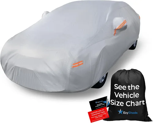 Vista 10 de EzyShade - Funda de 10 capas para auto, sedán y hatchback, impermeable, para todo tipo de clima y exterior, consulta la tabla de tamaños para un