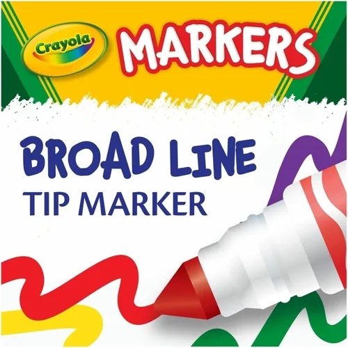 Vista 9 de Crayola 10 unidades. Marcadores trazo ancho originales, clásicos, 1, Variados