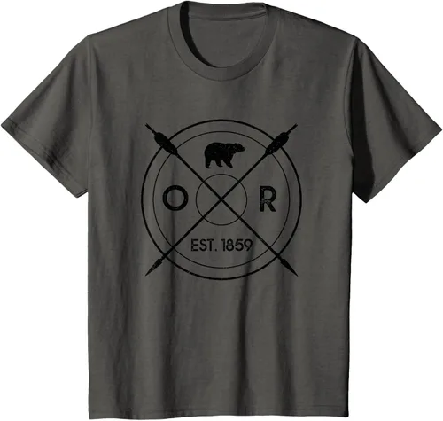 Vista 33 de Oregon Beaver State Bear OR Est. 1859 - Camiseta de regalo, gris, S