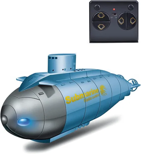 Vista 8 de GoolRC Mini submarino RC para, 2.4G 6CH Control remoto barco de control remoto submarino, modelo electrónico agua juguete barco para piscinas Negro
