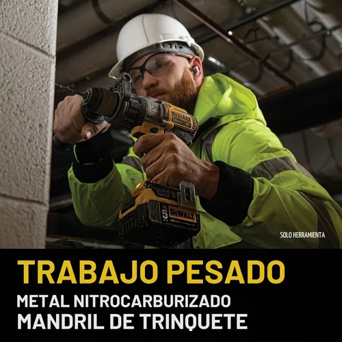 Vista 5 de DEWALT Taladro de martillo inalámbrico MAX XR de 20 V, sin escobillas, resistente de 1/2 pulgada, 3 velocidades, solo herramienta (DCD996B)
