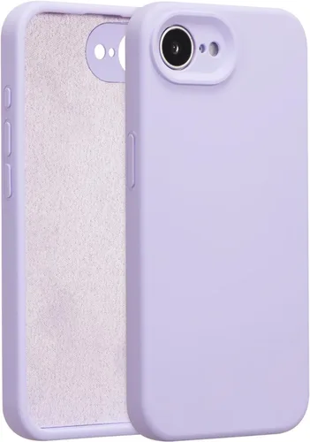 Vista 20 de Funda de silicona para iPhone Air, con [protección completa de la cámara] [forro de microfibra suave antiarañazos], funda de silicona líquida ultra