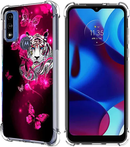 Vista 30 de Funda para Moto G Pure/Moto G Power 2022/Moto G Play 2023, colorida funda protectora de poliuretano termoplástico resistente a los arañazos