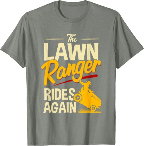 Vista 26 de The Lawn Ranger Rides Again - Camiseta de corte de césped Azul Marino