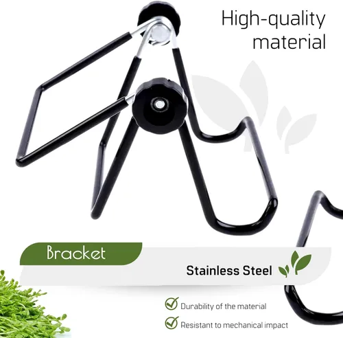 Vista 4 de 4 soportes de germinación para tarro Mason – Kit de germinación de 4 soportes para tarros Mason para boca ancha y regular, kit de soporte de acero