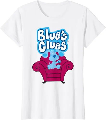 Vista 17 de Camiseta Blue's Clues On Red Sofa Negro