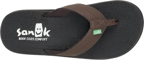 Vista 6 de Sanuk Posavasos acogedor para hombre Sandalias para hombre Sandalias para hombre Sandalias de playa Apoyo y ligero Plantilla de espuma