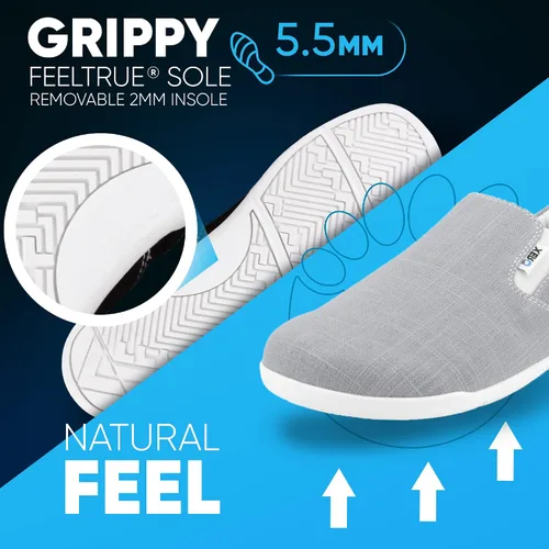 Vista 5 de Xero Shoes Aptos - Zapatos de lona de cáñamo sin cordones para hombre, casuales, ligeros y sin caídas