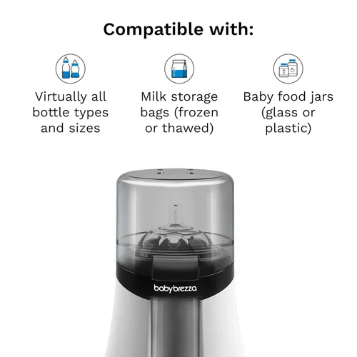 Vista 10 de Baby Brezza Calentador Inteligente de Biberones, Calentador de Leche Materna + Descongelador – Aplicación Gratuita - Diferentes Temperaturas
