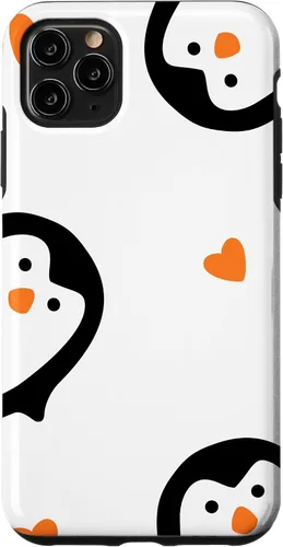 Vista 13 de Cute Penguins Hearts Phone Case for iPhone 17