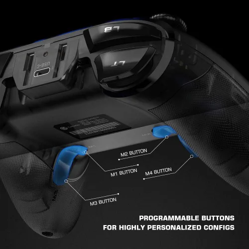 Vista 5 de GameSir Controlador de PC T4 Pro, controlador inalámbrico semitransparente para SwitchWindows PCiPhoneAndroid
