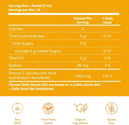 Vista 2 de Aurora Nutrascience Vitamina C liposomal de 1,000mg de alta absorción – Suplemento de apoyo inmune para estilos de vida activos, antioxidante