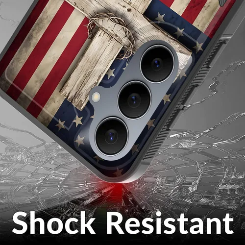Vista 6 de Funda para Galaxy S26 FE, doble capa, protección contra caídas de grado militar de 10 pies, antideslizante, resistente a prueba de golpes, para Cruz