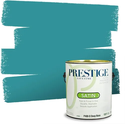 Vista 60 de PRESTIGE Pintura interior e imprimación en uno, salpicaduras acuosas, cáscara de huevo, 1 galón