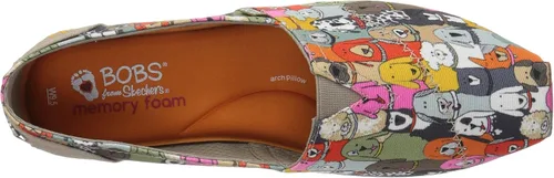 Vista 5 de Skechers BOBS - Zapatos planos de ballet para mujer, Multi