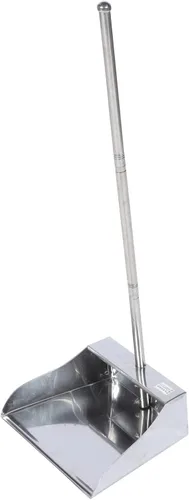Vista 7 de Zerodeko Sartén vertical con mango largo de acero inoxidable vertical para vestíbulo para el hogar, cocina, oficina, vestíbulo, piso, pala de granero