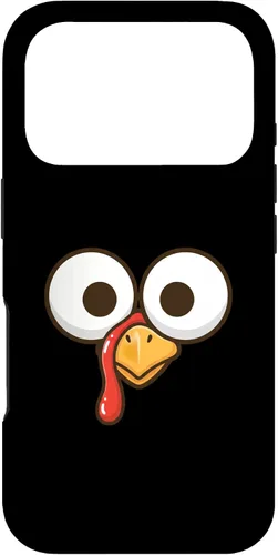 Vista 30 de Funny Cartoon Turkey Face, Big Eyes Thanksgiving Turkey Day Case for iPhone 16