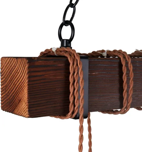 Vista 9 de Luces colgantes de granja para isla de cocina, accesorios de iluminación rústica para comedor con 8 enchufes de bombilla E26, lámparas colgantes