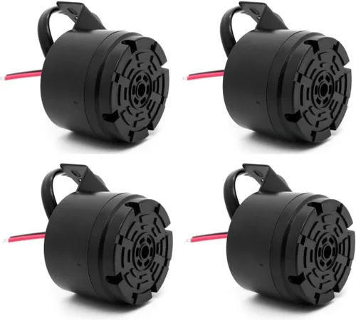 Vista 7 de Universal 12-24V 100dB impermeable alarma de respaldo (negro-1 PCS)