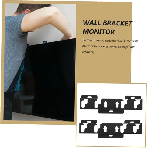 Vista 9 de SEWACC 5 juegos de soporte de pared resistente para monitores de pantalla plana construcción con soporte estable, montaje de pared de pantalla