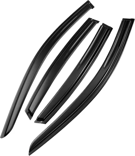 Vista 5 de Deflectores de visera de ventana lateral con cinta adhesiva para Nissan Altima 2013-2018, protectores de lluvia tintados en humo, protectores